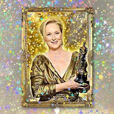 Meryl Streep Holographic Gold Getter Sketch Card Limited 1/5 Dr. Dunk Signed picture