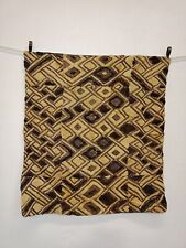Vintage Gorgeous Hand Woven African Raffia Congo Cloth Textile Wall Hanging picture