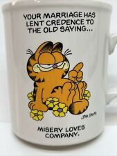 Vintage Garfield 1978  Happy Anniversary ￼ceramic coffe cup JIM DAVIS 🔥 picture