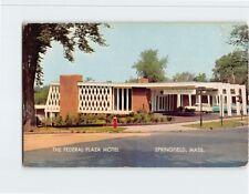 Postcard The Federal Plaza Plaza Motel Springfield Massachusetts USA picture