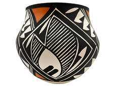 Native American Pottery Acoma Handmade Southwest Home Decor Vase David Antonio picture