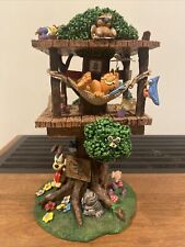 GARFIELD Danbury Mint Figurine “Garfield’s Retreat Treehouse” By JIM DAVIS READ picture
