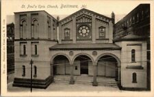 1905. BALTIMORE, MD. ST PAUL'S EPISCOPAL CHURCH. POSTCARD KK4 picture