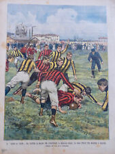 1902 SPORT MATCH FOOTBALLER TEAM MILAN TURIN picture