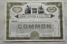 Vintage Chas. Pfizer and Company Incorporated Original Stock Certificate   picture