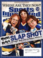 Hanson Brothers autographed Slap Shot 2007 Sports Illustrated full magazine JSA picture