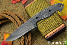 Custom Hammered Spring Steel 5160 Blank Blade Hunting Knife,No Damascus (P310-I) picture