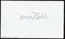 James Noble d2016 signed autograph auto 3x5 Cut American Actor in Sitcom Benson picture
