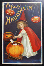 Mint Usa Picture Postcard Cover A Jolly Halloween Little Witch picture