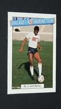 1986 ENGLAND'S NO SMOKING TEAM CARD FOOTBALL #2 JOHN BARNES WATFORD ENGLAND picture