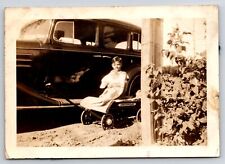 Speedmore Wagon Old Car Family Photo Vintage Photography Old Picture Snapshot picture