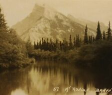 Byron Harmon #57 Mt. Rundle Banff Western Canada RPPC VTG Real Photo Postcard picture