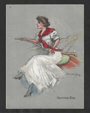 c1910's T7 ATC Tobacco Card - Hamilton King Girls Premium - #3 Yachting Girl picture