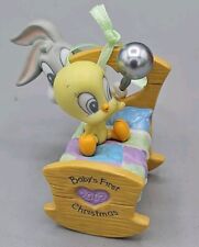 Hallmark Ornament Baby's First Christmas 2002 Baby Bugs Bunny & Tweety Cradle picture