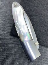 William Henry Black Lip Pearl Folding Knife picture