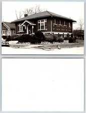 Shoals Indiana LIBRARY RPPC Postcard P7 picture