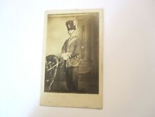 CDV - British Soldier Wearing Busby- With Sword, C-1860's picture