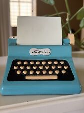 VINTAGE Hallmark Peanuts SCHULZ Blue Wood Typewriter 4