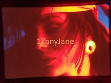 XXPI02 Vintage 35MM SLIDE Photo BRUNETTE WOMAN IN HEADBAND LOOKING OFF CAMERA picture