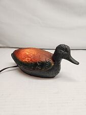 Bronze Amber Glass Duck Accent Night Light picture