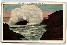 Narragansett Pier RI Rhode Island Indian Rock Surf Waves 1925 Vintage Postcard picture