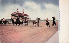 Vintage Postcard Brooklyn New York Sheepshead Bay Racehorses at Start  1910 586 picture