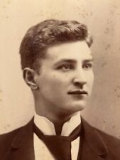 Wheeling West Virginia Cabinet Photo Young Man ID'd EDWIN J. ORNOLD 1890's picture