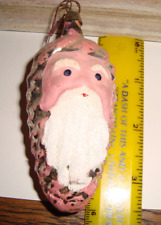 Antique RARE German Glass Christmas Ornament  MAN IN PINECONE  EC picture