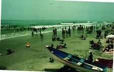 Vintage Postcard- Crowded Beach, Stone Harbor, NJ 1960s picture