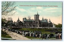 c1910's Cadet Full Dress Parade On University Campus Toronto Canada Postcard picture