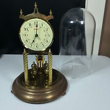 Vintage Kundo Anniversary Clock Germany Kieninger Obergfell No Key Plastic Dome picture