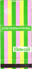 Hawaii Sheraton-Waikiki Hotel Waikiki Beach Honolulu Vintage Matchbook Cover picture