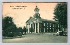 McConnellsburg PA-Pennsylvania, Fulton County Court House, Vintage Postcard picture