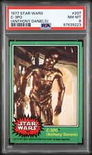 1977 Topps Star Wars #207 C-3PO Corrected Goldenrod Error PSA 8 4th Series Card picture