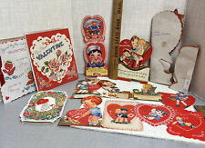 Vintage 1930s-40s Valentine Cards Mechanical~Fold Over~Beistle Honeycomb Lotof15 picture