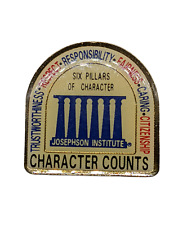 Josephson Institute Lapel Pin - Vintage Six Pillars Of Character Ethics Studies picture