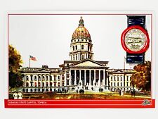 Kansas State Capitol, Topeka 1906 Postcard [METALLIC LUSTER] GleeBeeCo #KN19 picture