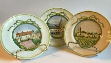 VINTAGE ~ LONGCHAMP FRANCE ~ WINE CHATEAU CANAPE PLATE ~ CHOOSE 1 or ALL~1+ SHIP picture