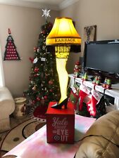 Budweiser Karbach Yule Shoot Your Eye Out 36” Leg Lamp WORKS Missing plug picture