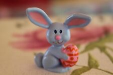 Vintage Hallmark 1973 Blue Bunny Rabbit with Pink Easter Egg Holiday Pin - RARE picture