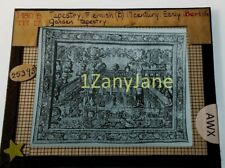 Colored Glass Magic Lantern Slide AWX TAPESTRY FLEMISH EARLY BERLIN 17th century picture
