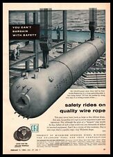 1959 Wickwire Rope Colorado Fuel Iron Combustion Engineering Steel Drum Print Ad picture