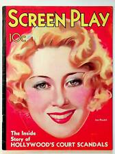 Screen Play Magazine Oct 1932 VG picture