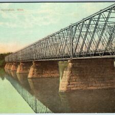 c1910s Springfield MA North End Bridge Crazy Steel Construction Method Mass A216 picture