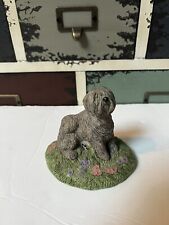Vintage Charmstone Sheep Dog Figure by Earl Sherwan Cold Cast Marble Marv-Art picture