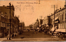 1909. ELLENSBURG, WASH. PEARL STREET.  POSTCARD QQ16 picture