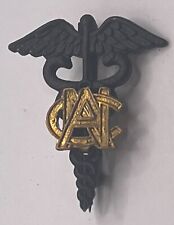 RARE ORIGINAL WW1 US ARMY NURSE CORPS INSIGNIA PIN BACK M1916 MEDICAL SHIPS FREE picture
