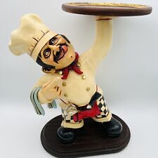 Peter Mook Signed Italian Pizza Chef 19” Restaurant Style Statue picture