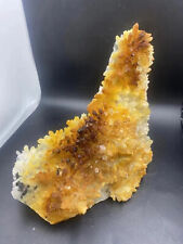 4400g Natural yellow skin Quartz specimen cluster  Crystal Point decor picture