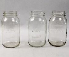 Lot of 5 Kerr Self Sealing Trademark Mason Jar Clear Glass Narrow Mouth  Vintage picture